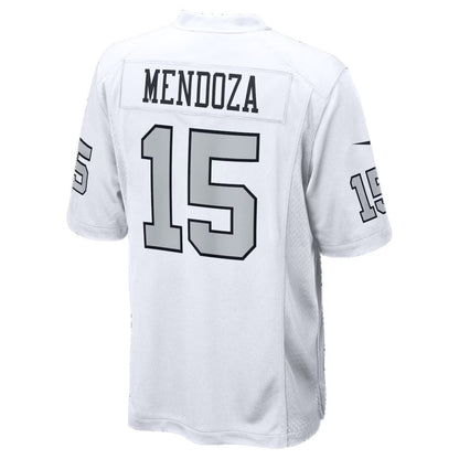 LV.Raiders #15 Fernando Mendoza White Alternate Game Player Stitched Football American Jersey - Main View