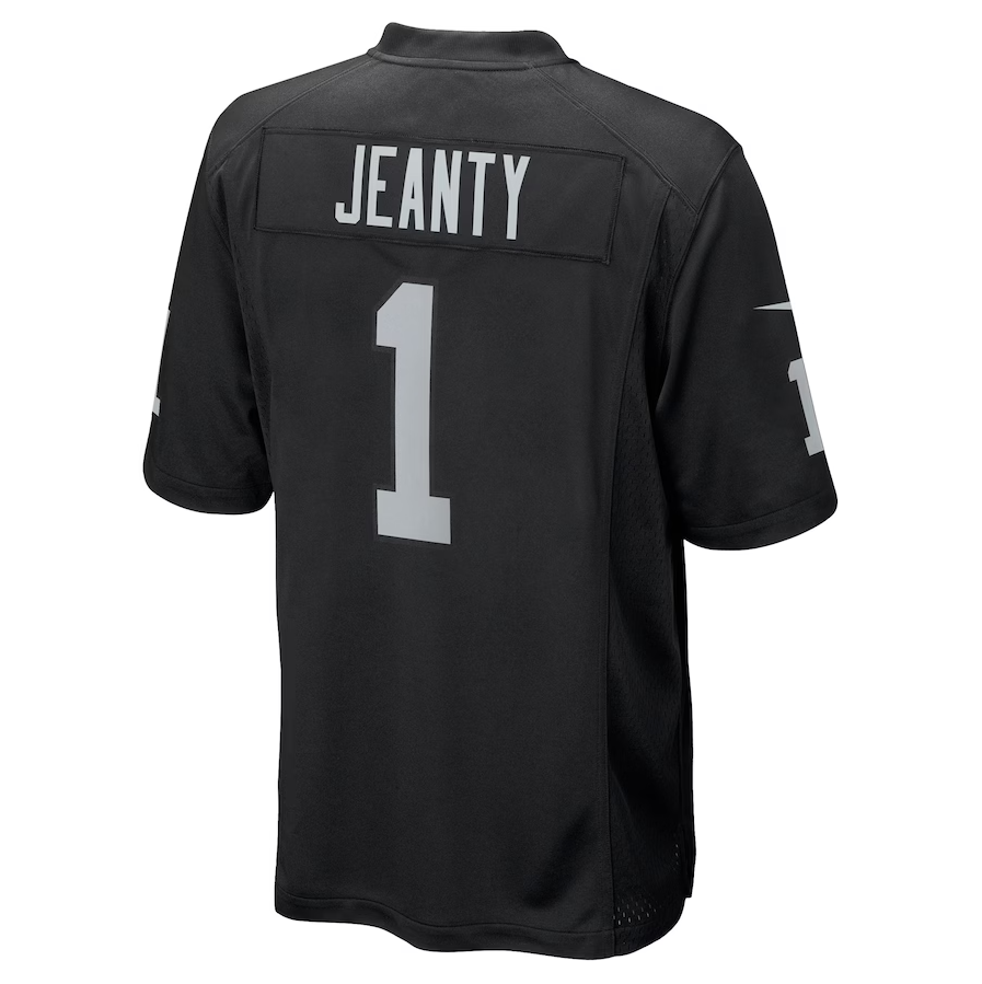 LV.Raiders #1 Ashton Jeanty Black 2025 Draft First Round Pick Game Stitched American Football Jerseys - Main View