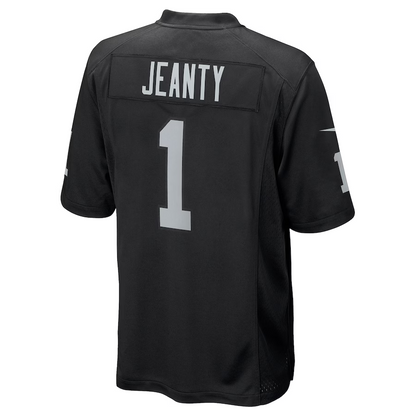 LV.Raiders #1 Ashton Jeanty Black 2025 Draft First Round Pick Game Stitched American Football Jerseys - Main View