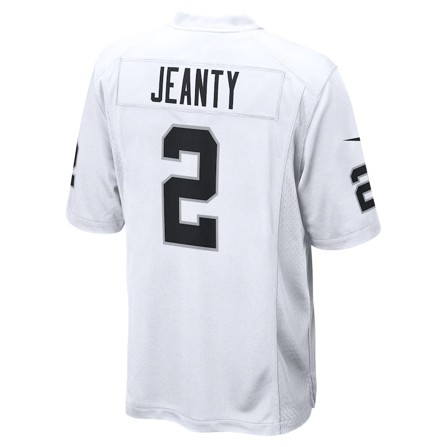 LV.Raiders #2 Ashton Jeanty White Game American Football Jerseys - Main View
