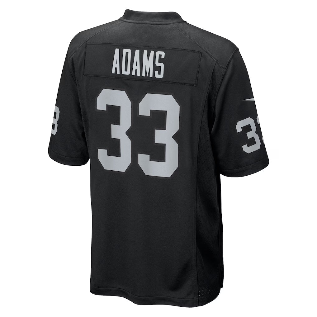 LV.Raiders #33 Jamal Adams Black Team Game American Football Jerseys - Main View