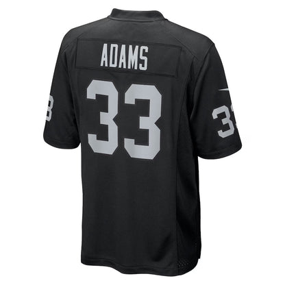 LV.Raiders #33 Jamal Adams Black Team Game American Football Jerseys - Main View