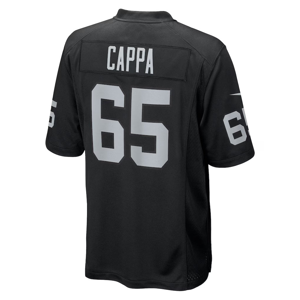 LV.Raiders #65 Alex Cappa Black Team Game American Football Jerseys - Main View