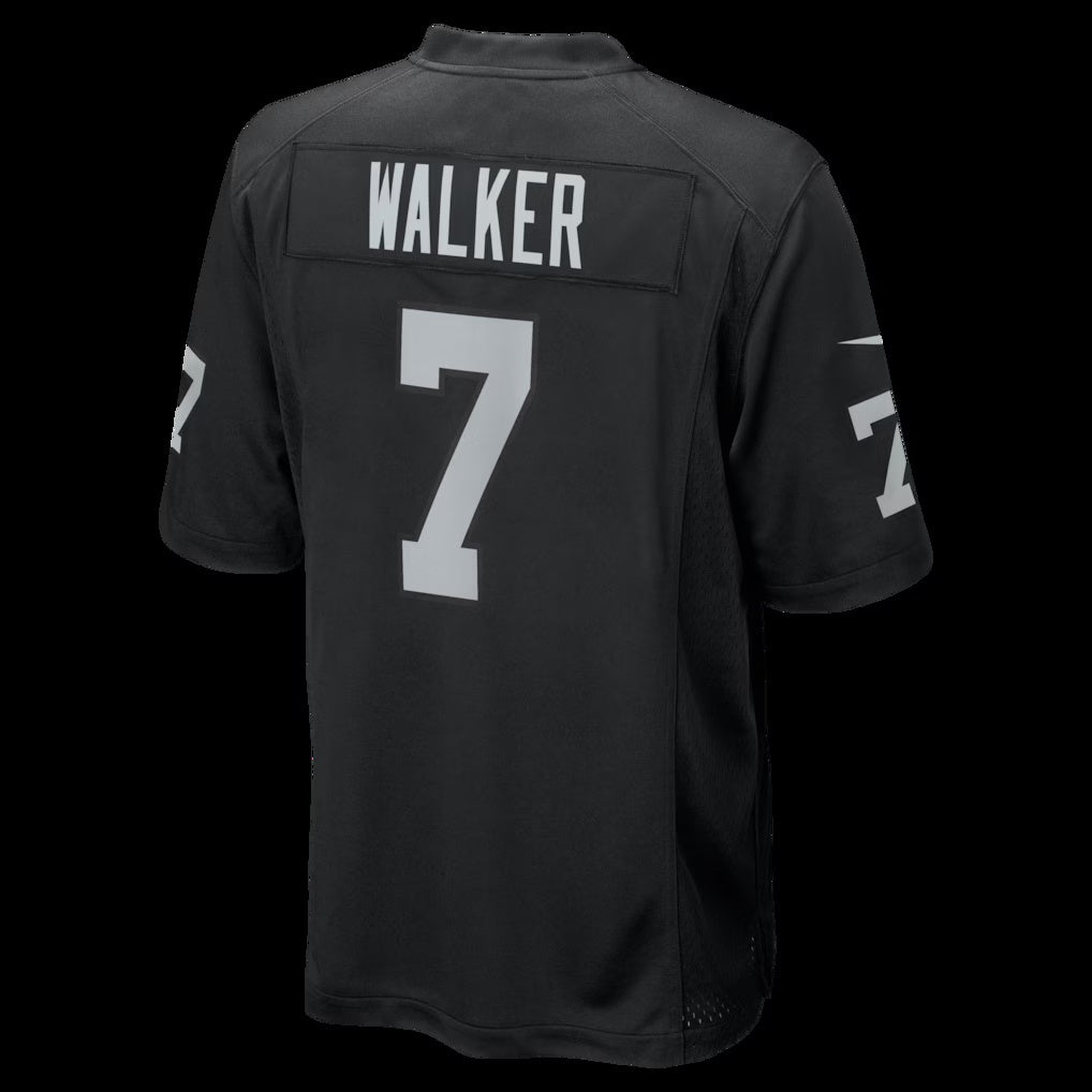 LV.Raiders #7 Quay Walker Black Team Game Stitched Football American Jersey - Main View