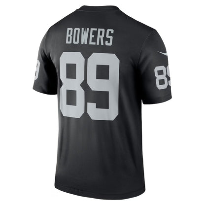 LV.Raiders #89 Brock Bowers Black Team Legend Stitched American Football Jerseys - Main View