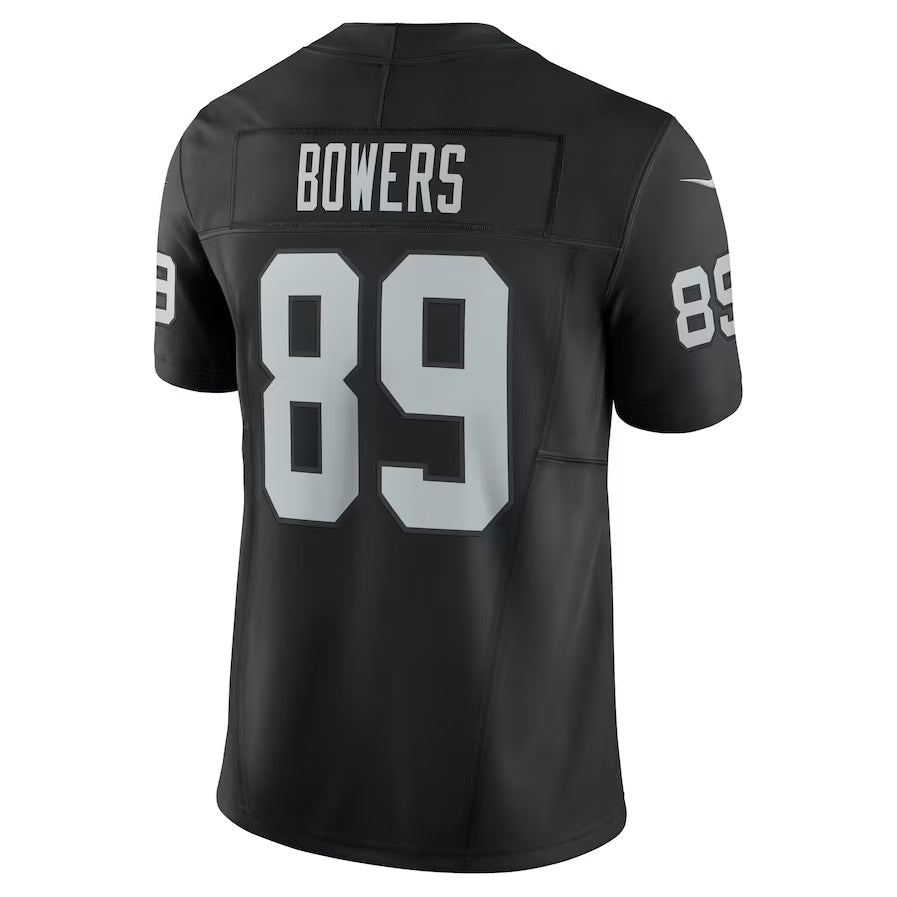 LV.Raiders #89 Brock Bowers Black Team Vapor F.U.S.E. Limited American Football Jerseys - Main View