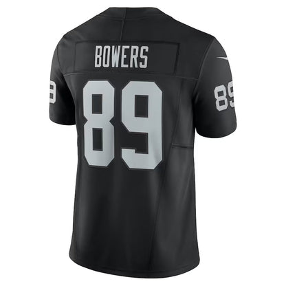 LV.Raiders #89 Brock Bowers Black Team Vapor F.U.S.E. Limited American Football Jerseys - Main View