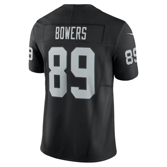 LV.Raiders #89 Brock Bowers Black Team Vapor F.U.S.E. Limited American Football Jerseys - Main View