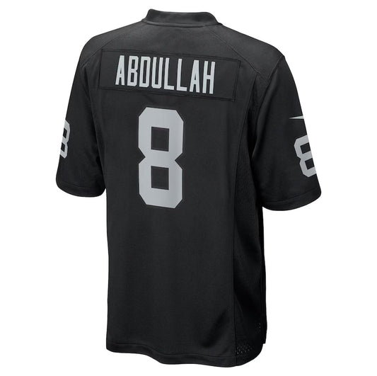 LV.Raiders #8 Ameer Abdullah Black Team Game Stitched American Football Jerseys - Main View