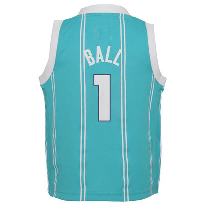 C.Hornets #1 LaMelo Ball Jordan Brand Infant 2021-22 Replica Jersey Icon Edition Teal Stitched American Basketball Jersey - Main View