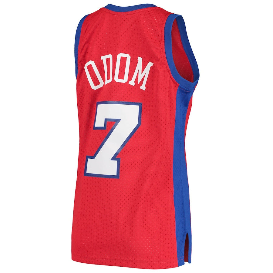 LA.Clippers #7 Lamar Odom Mitchell & Ness 2000-01 Hardwood Classics Swingman Jersey Statement Edition Red Stitched American Basketball Jersey - Main View