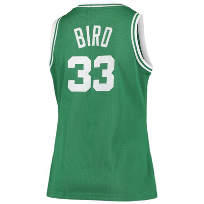 B.Celtics #33 Larry Bird Mitchell & Ness Plus Size Swingman Jersey Kelly Green Stitched American Basketball Jersey - Main View