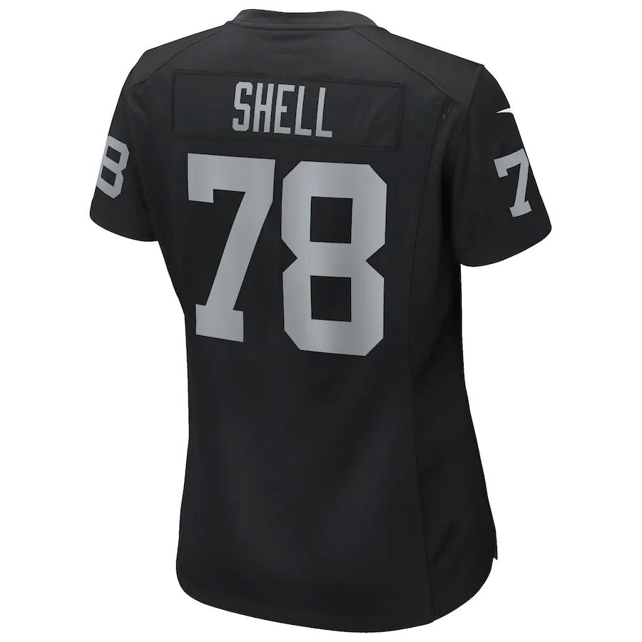L.Raiders #78 Art Shell Black Game Retired Player Jersey Stitched American Football Jerseys - Main View