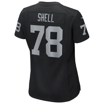 L.Raiders #78 Art Shell Black Game Retired Player Jersey Stitched American Football Jerseys - Main View