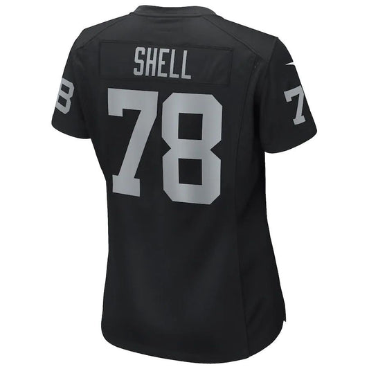 L.Raiders #78 Art Shell Black Game Retired Player Jersey Stitched American Football Jerseys - Main View