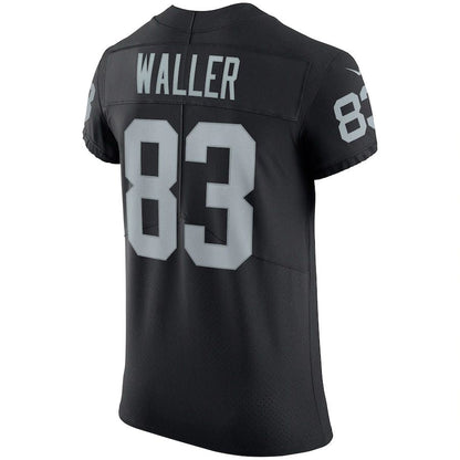L.Raiders #83 Darren Waller Black Vapor Elite Jersey Stitched American Football Jerseys - Main View