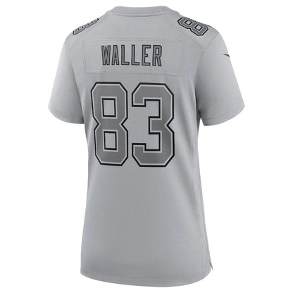 L.Raiders #83 Darren Waller Gray Atmosphere Fashion Game Jersey Stitched American Football Jerseys - Main View