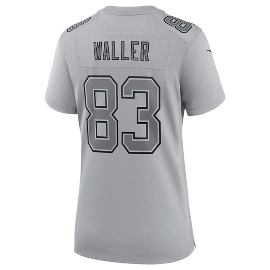 L.Raiders #83 Darren Waller Gray Atmosphere Fashion Game Jersey Stitched American Football Jerseys - Main View