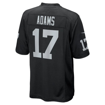 L.Raiders #17 Davante Adams Black Game Jersey Stitched American Football Jerseys - Main View