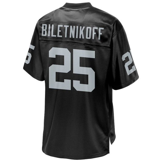 L.Raiders #25 Fred Biletnikoff Pro Line Black Retired Player Jersey Stitched American Football Jerseys - Main View