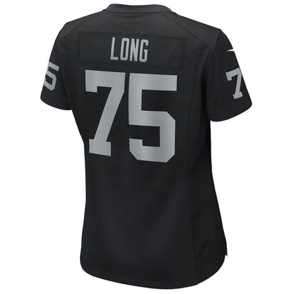 L.Raiders #75 Howie Long Black Game Retired Player Jersey Stitched American Football Jerseys - Main View