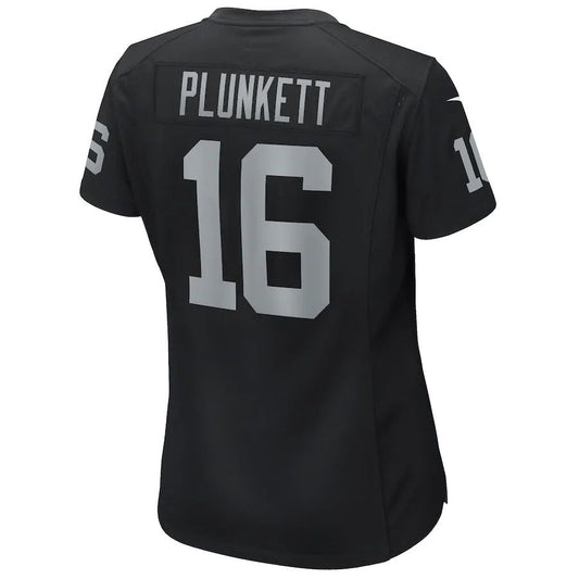 L.Raiders #16 Jim Plunkett Black Game Retired Player Jersey Stitched American Football Jerseys - Main View