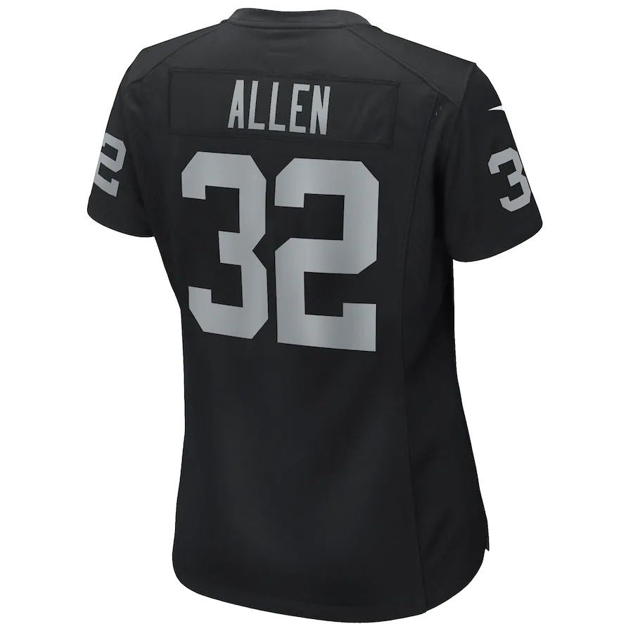 L.Raiders #32 Marcus Allen Black Game Retired Player Jersey Stitched American Football Jerseys - Main View