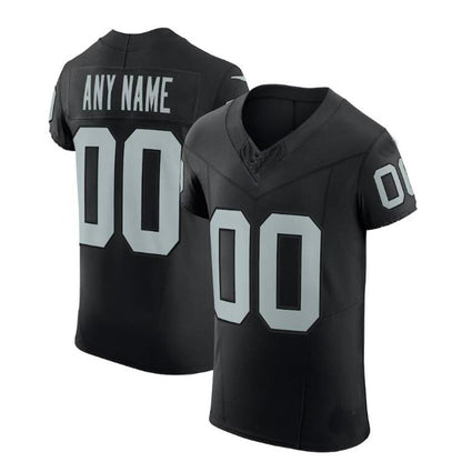 Custom L.Raiders Black Vapor F.U.S.E. Elite Jersey Stitched American Football Jerseys - Main View