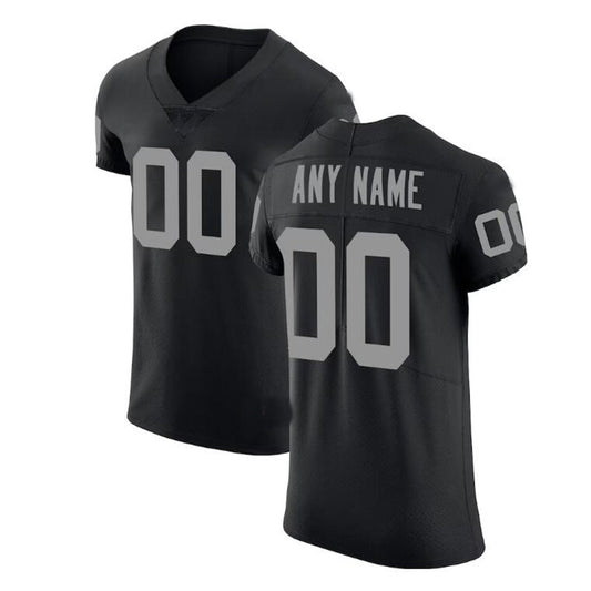 Custom L.Raiders Black Vapor Untouchable Elite Jersey Stitched American Football Jerseys - Main View