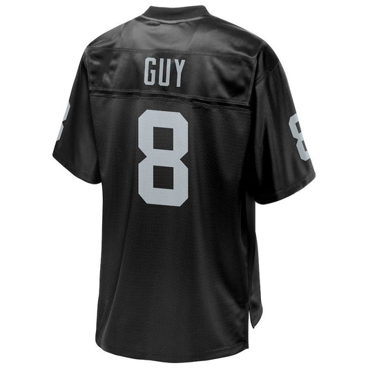 L.Raiders #8 Ray Guy Pro Line Black Retired Player Jersey Stitched American Football Jerseys - Main View