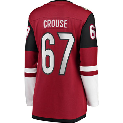 A.Coyotes #67 Lawson Crouse Fanatics Branded Home Breakaway Player Jersey Garnet Stitched American Hockey Jerseys - Main View