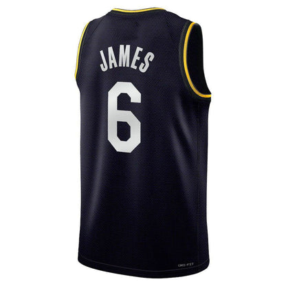 LA.Lakers #6 LeBron James 2022 Select Series MVP Swingman Jersey Black Stitched American Basketball Jersey - Main View