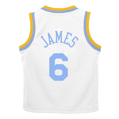 LA.Lakers #6 LeBron James Preschool 2022-23 Swingman Jersey White Classic Edition Stitched American Basketball Jersey - Main View