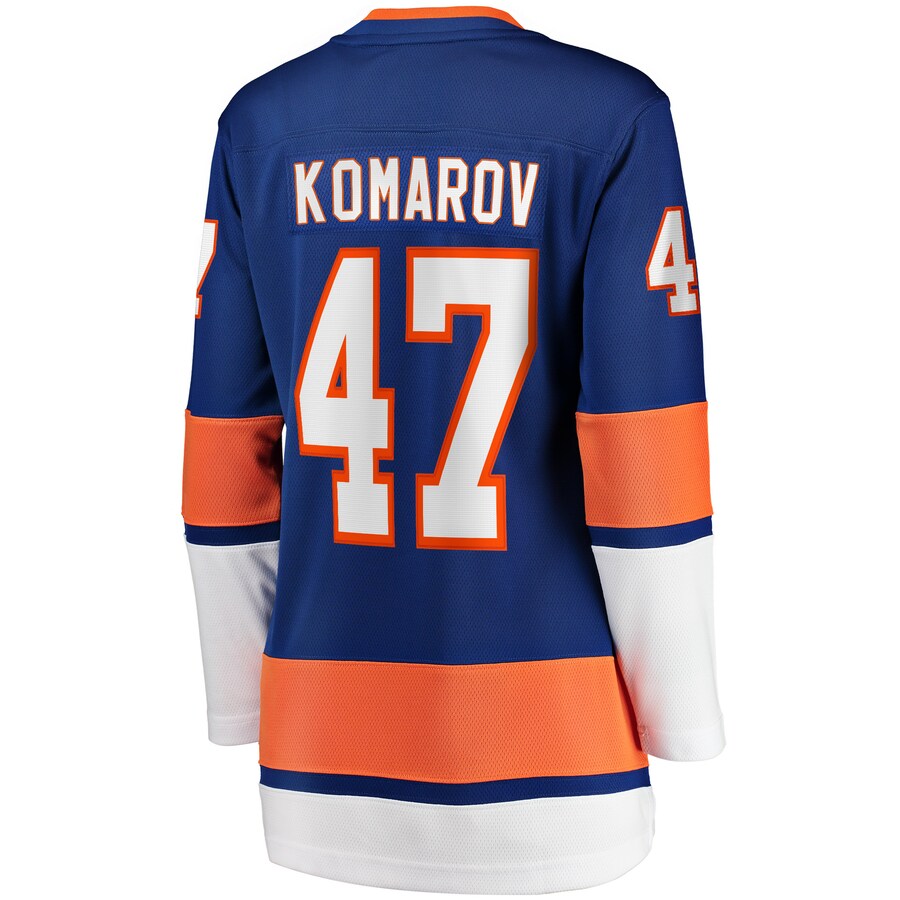 NY.Islanders #47 Leo Komarov Fanatics Branded Home Breakaway Player Jersey Royal Stitched American Hockey Jerseys - Main View