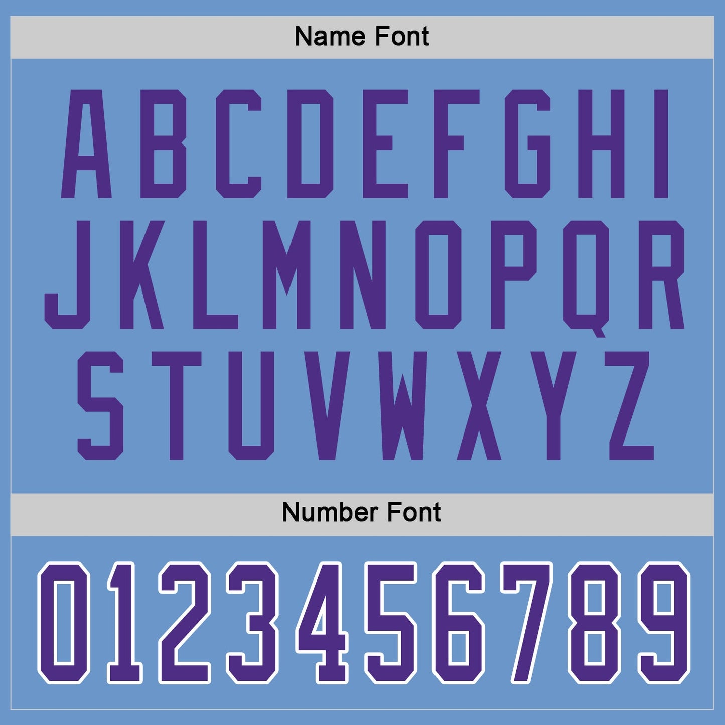Custom Light Blue Purple-White Hockey Jersey view 3