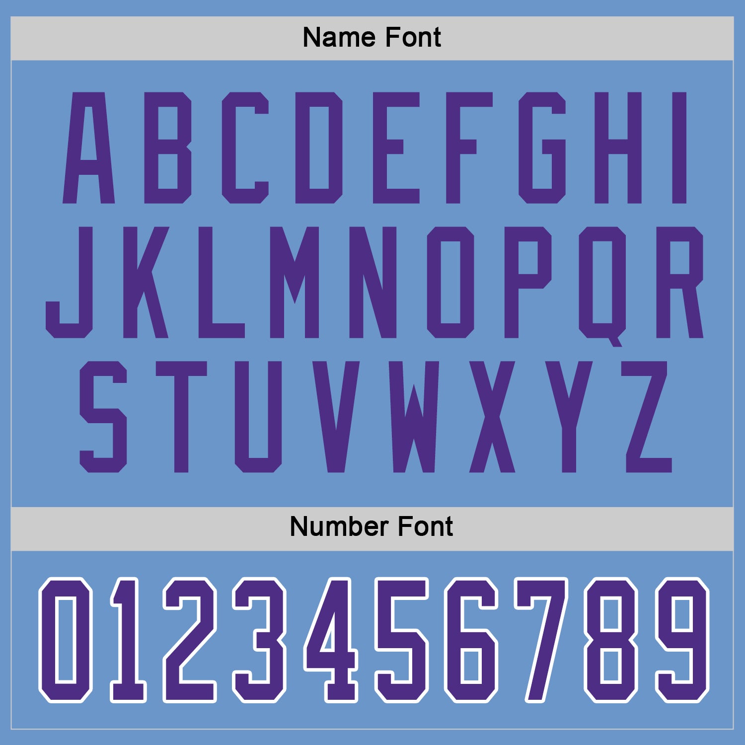 Custom Light Blue Purple-White Hockey Jersey view 3