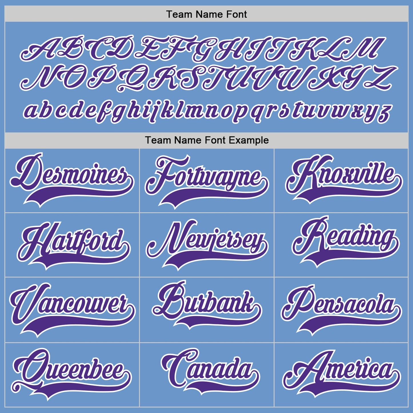 Custom Light Blue Purple-White Hockey Jersey view 4