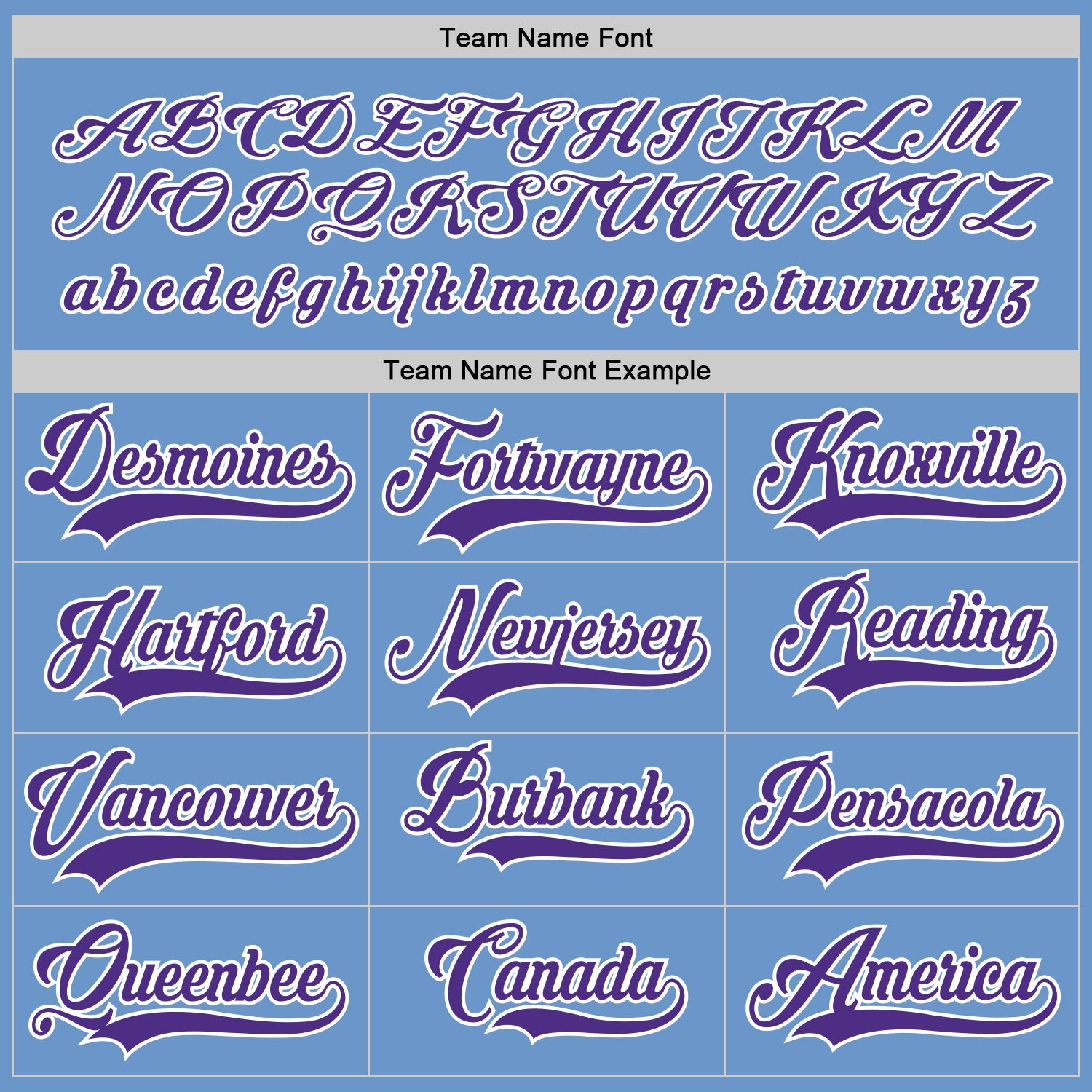 Custom Light Blue Purple-White Hockey Jersey view 4