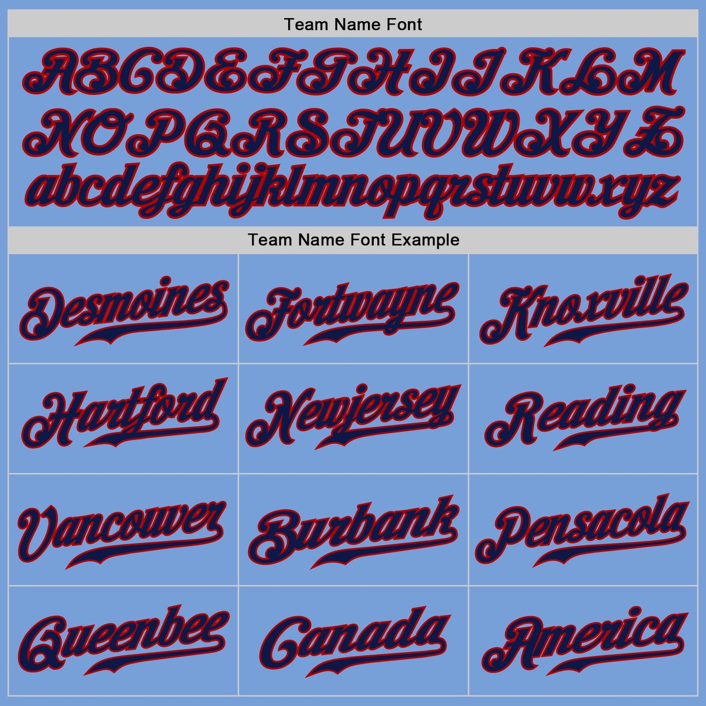 Custom Light Blue Navy-Red Authentic Baseball Jersey view 4