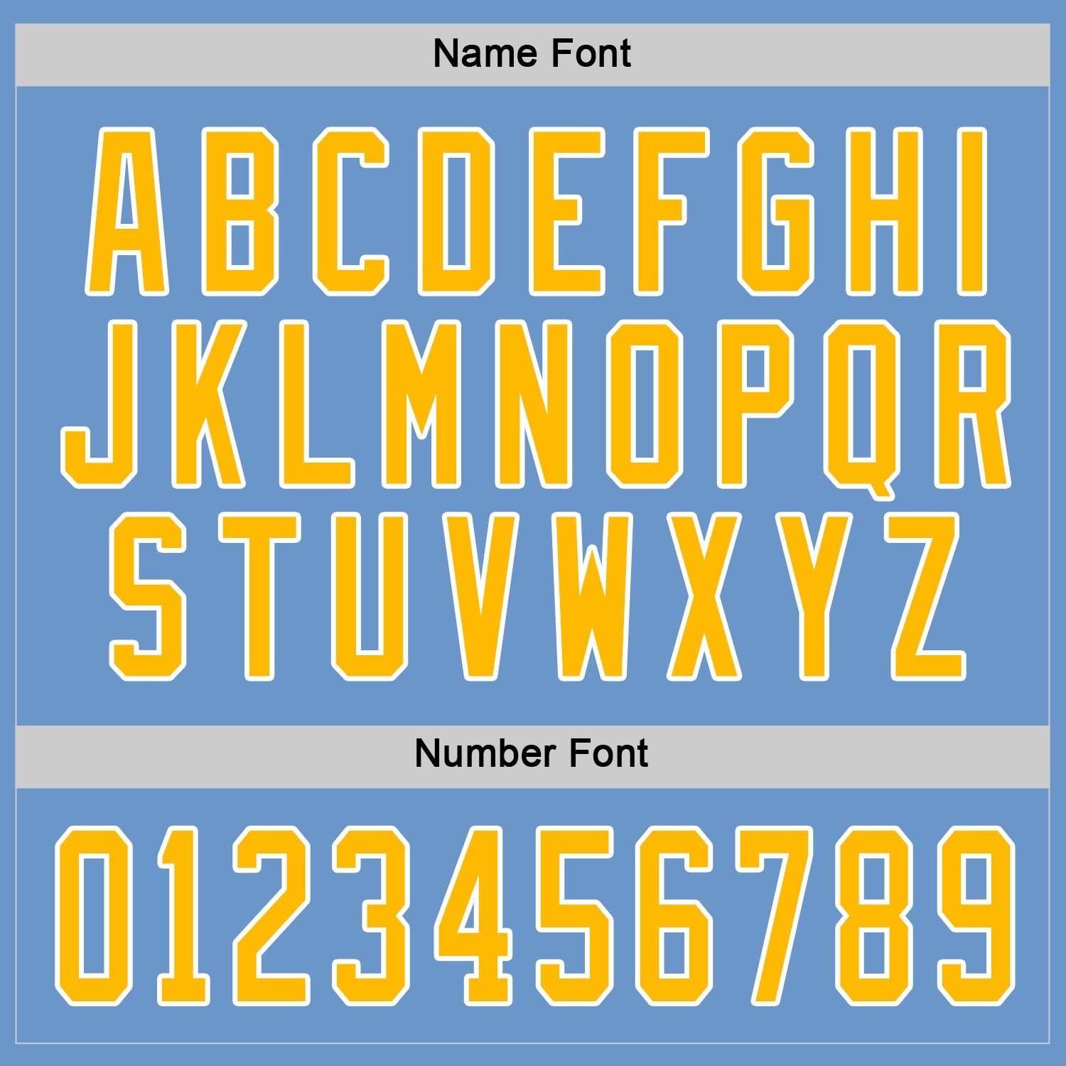 Custom Light Blue Gold-White Hockey Jersey view 4
