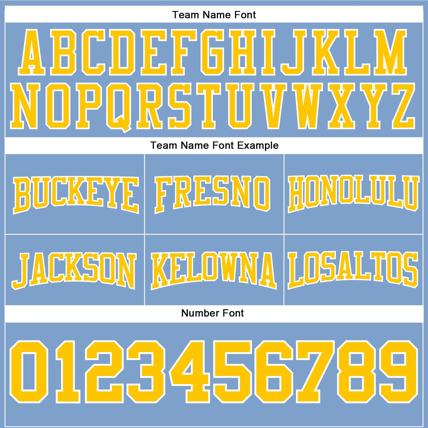 Custom Stitched Light Blue Gold-White Football Pullover Sweatshirt Hoodie view 3