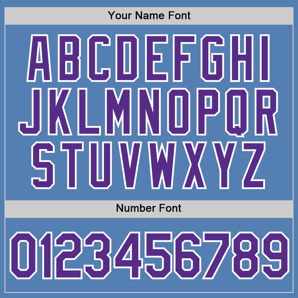 Custom Light Blue Purple-White Performance T-Shirt view 4