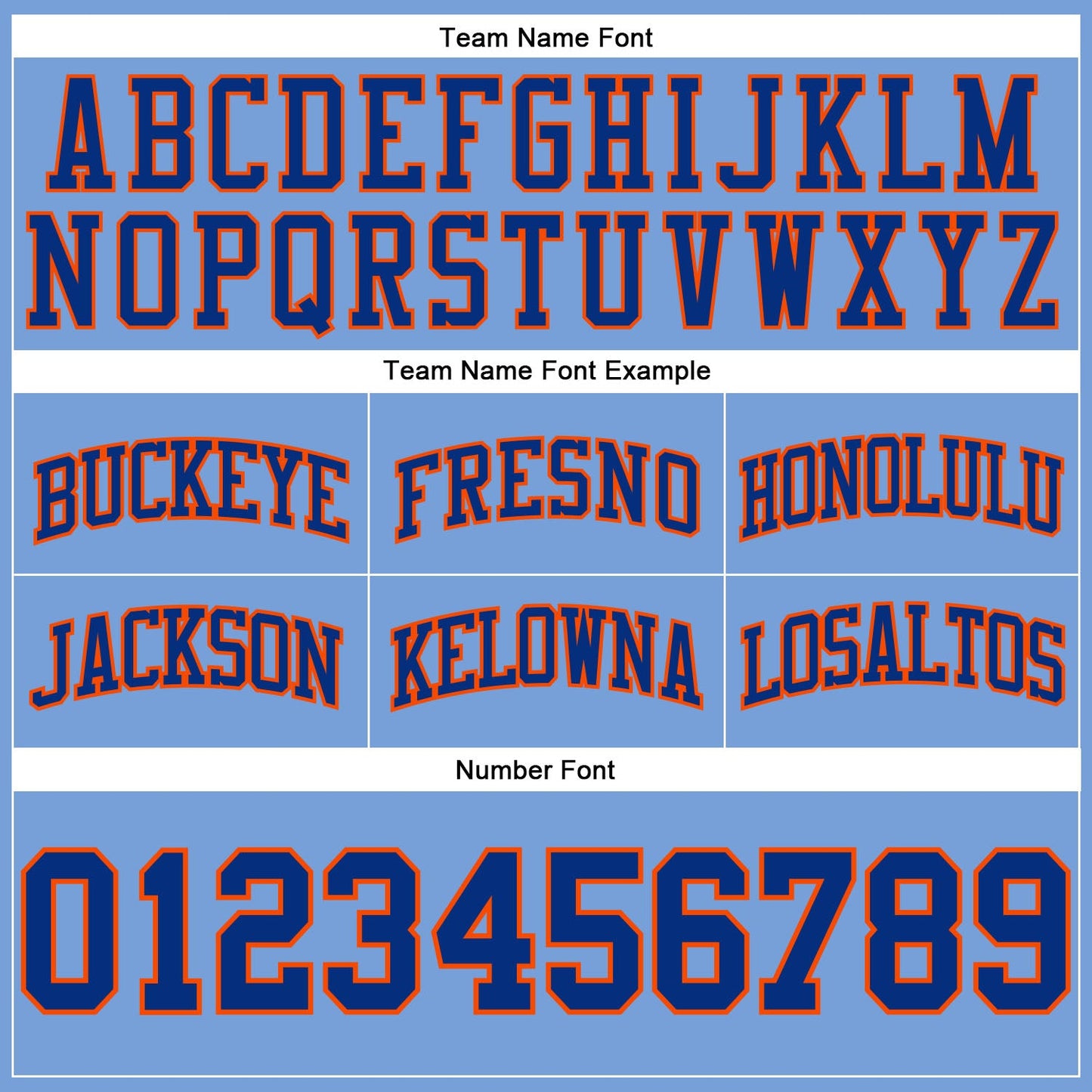 Custom Light Blue Royal-Orange Authentic Throwback Basketball Shorts view 3