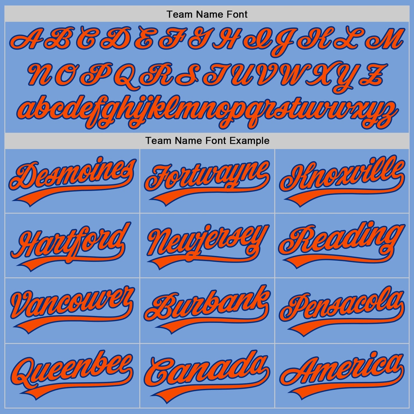 Custom Light Blue Orange-Royal Authentic Baseball Jersey view 4