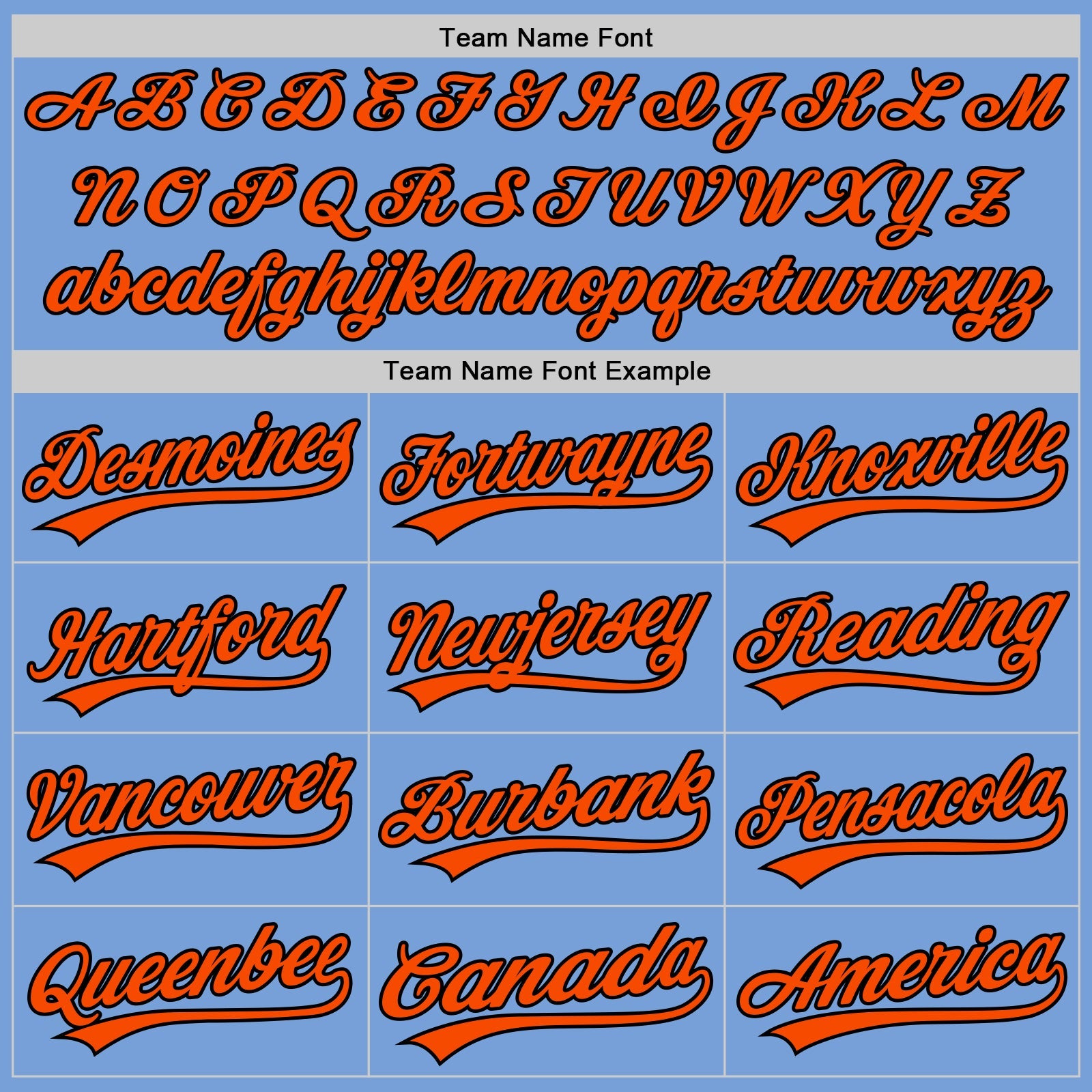 Custom Light Blue Orange-Black Authentic Baseball Jersey view 4