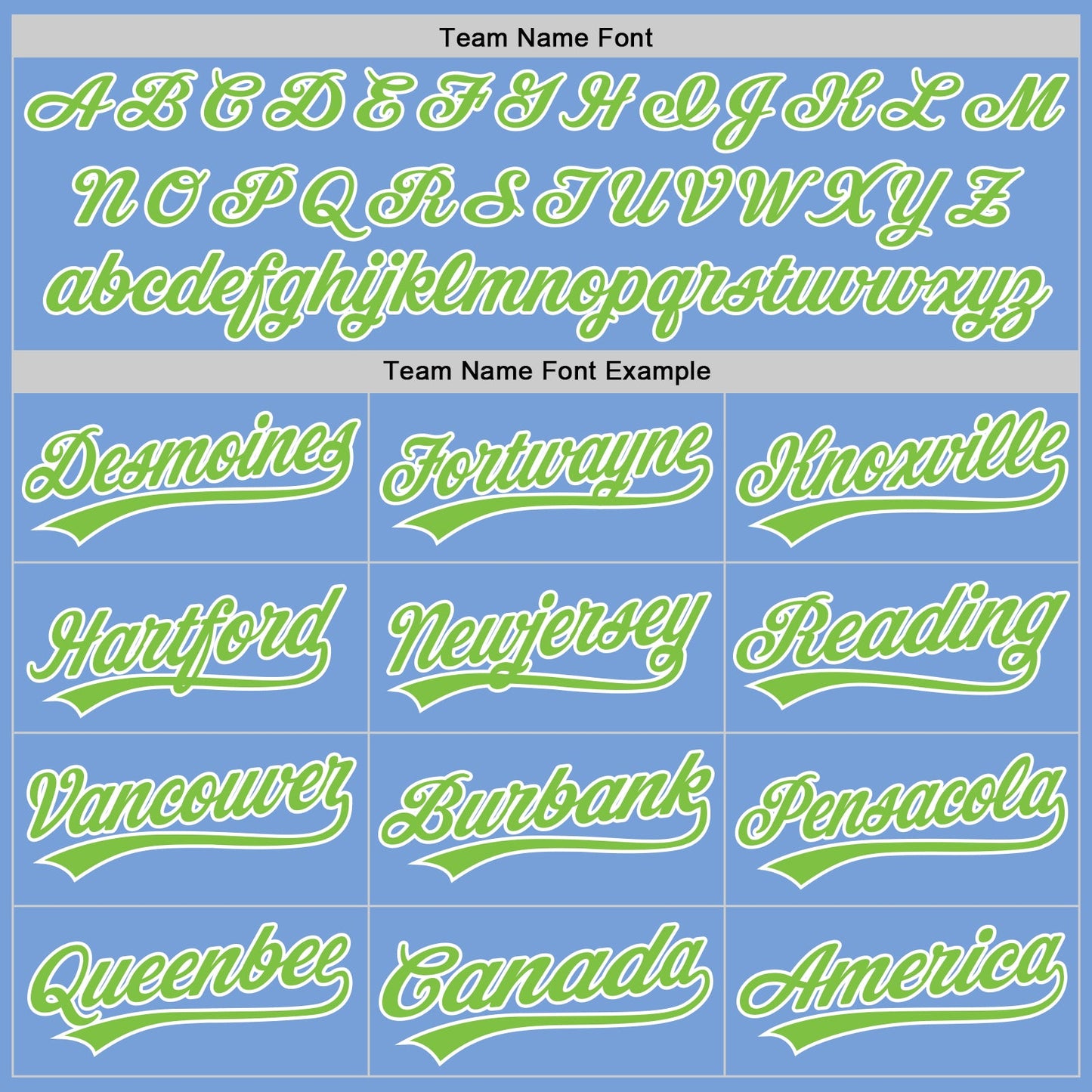 Custom Light Blue Neon Green-White Authentic Baseball Jersey view 4