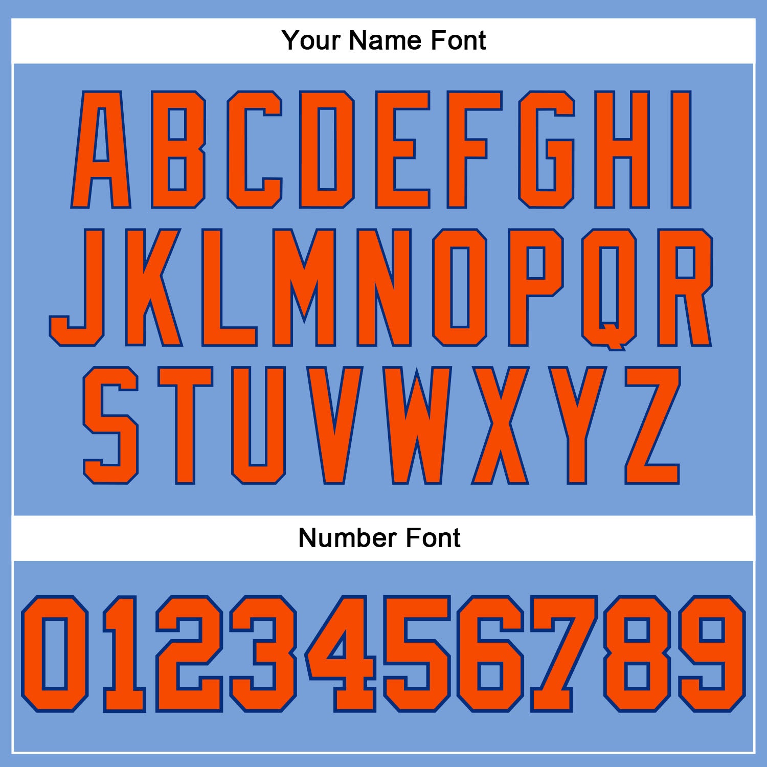 Custom Light Blue Orange-Royal Authentic Throwback Basketball Jersey view 4