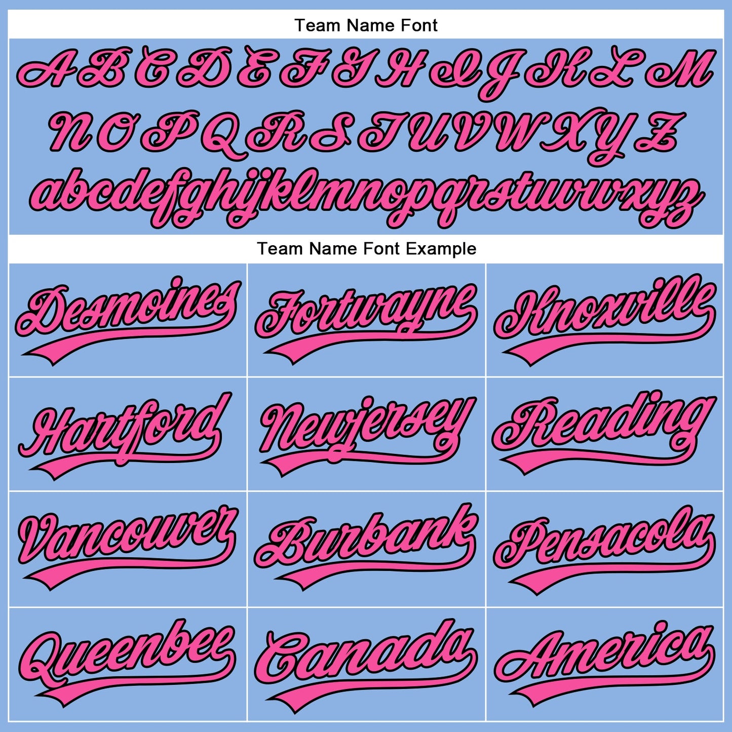 Custom Light Blue Pink Pinstripe Black Authentic Baseball Jersey view 4
