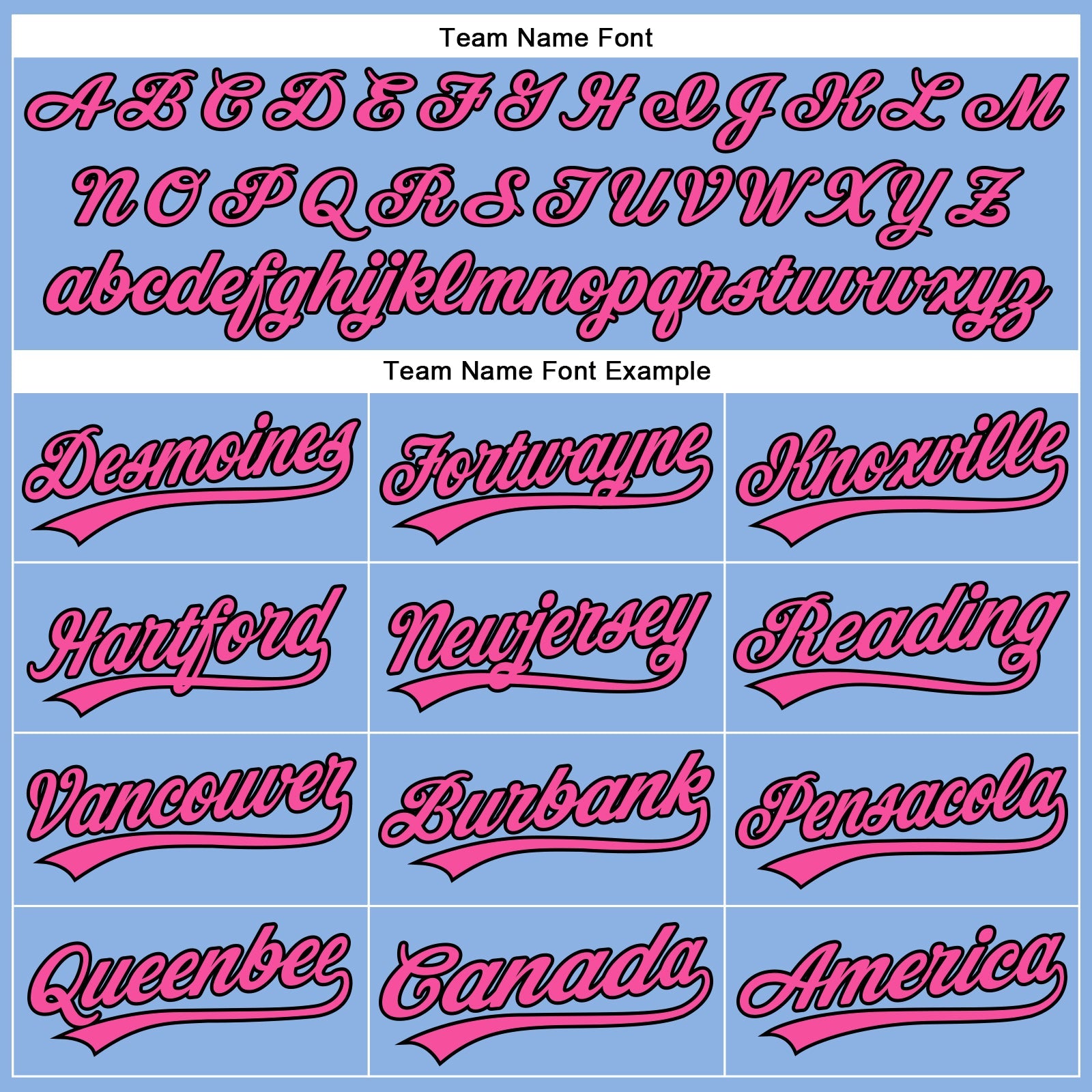 Custom Light Blue Pink Pinstripe Black Authentic Baseball Jersey view 4