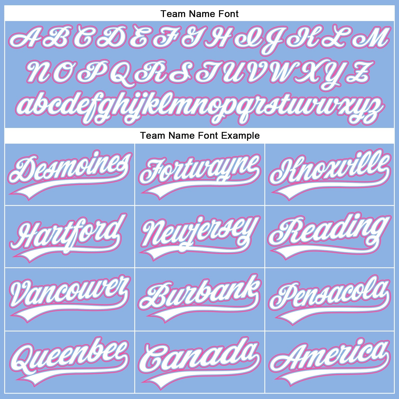 Custom Light Blue White Pinstripe Pink Authentic Baseball Jersey view 4